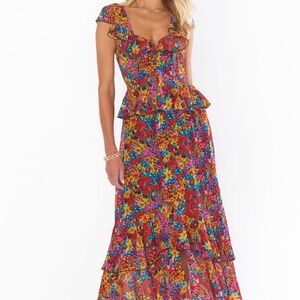 Show me your mumu Reese ruffle dress